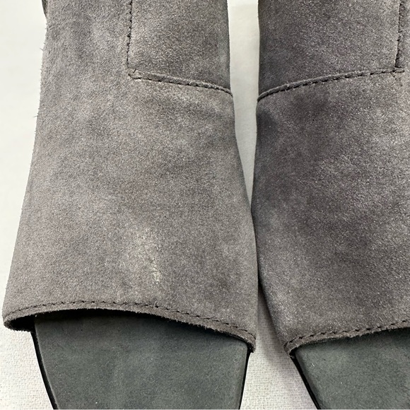 Munro Gray Heeled Boots with Chunky Heel and Open Toe Design - Picture 3 of 11